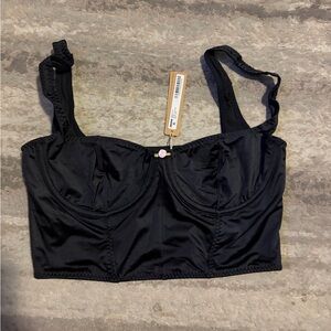 Skims stretch satin corset S